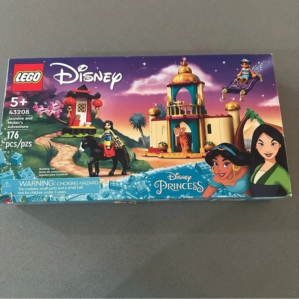 LEGO Disney Princess Jasmine & Mulan’s Adventure 43208 – Retired Set, New Sealed